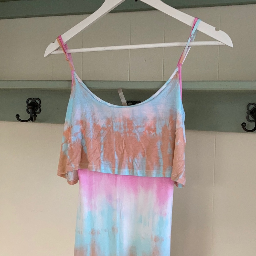 Tie dyed maxi dress